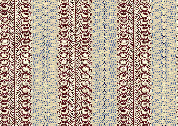 Land & Shore Fintra Stripe, Red Blue - Made to Measure Curtains - Image 8